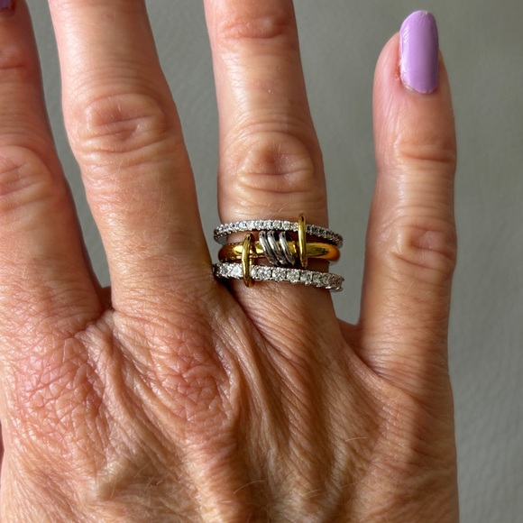 Elegant Gold and Silver Tone Stacked Ring
NWOT - Picture 3 of 4